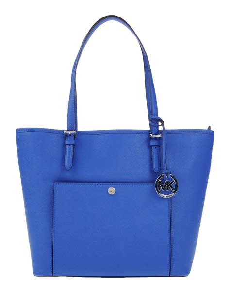 michael kors bag light blue|Michael Kors cobalt blue handbag.